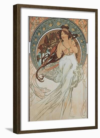 The Arts: Music, 1898-Alphonse Mucha-Framed Giclee Print