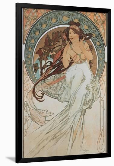 The Arts: Music, 1898-Alphonse Mucha-Framed Giclee Print