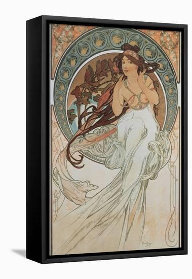 The Arts: Music, 1898-Alphonse Mucha-Framed Stretched Canvas