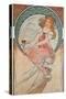 The Arts: Painting, 1898-Alphonse Mucha-Stretched Canvas
