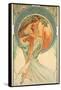 The Arts: Poetry, 1898-Alphonse Mucha-Framed Stretched Canvas