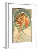 The Arts: Poetry, 1898-Alphonse Mucha-Framed Giclee Print