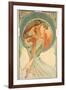 The Arts: Poetry, 1898-Alphonse Mucha-Framed Giclee Print