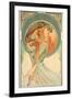 The Arts: Poetry, 1898-Alphonse Mucha-Framed Giclee Print