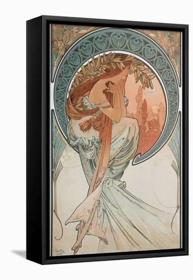 The Arts: Poetry, 1898-Alphonse Mucha-Framed Stretched Canvas