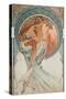 The Arts: Poetry, 1898-Alphonse Mucha-Stretched Canvas