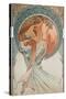 The Arts: Poetry, 1898-Alphonse Mucha-Stretched Canvas