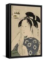 The Asahiya Widow, C. 1795-96-Kitagawa Utamaro-Framed Stretched Canvas