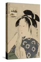 The Asahiya Widow, C. 1795-96-Kitagawa Utamaro-Stretched Canvas