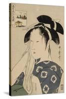 The Asahiya Widow, C. 1795-96-Kitagawa Utamaro-Stretched Canvas