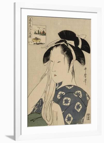 The Asahiya Widow, C. 1795-96-Kitagawa Utamaro-Framed Giclee Print