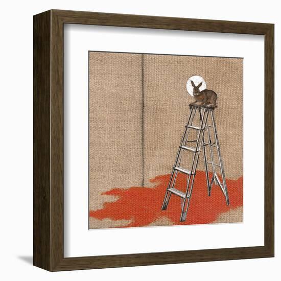 The Ascending Rabbit-Kara Smith-Framed Art Print