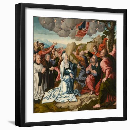 The Ascension, circa 1530 (Oil on Panel)-Bernard van Orley-Framed Giclee Print