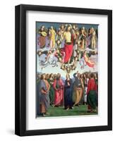 The Ascension of Christ, 1495-98 (Oil on Panel)-Pietro Perugino-Framed Premium Giclee Print