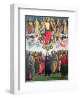 The Ascension of Christ, 1495-98 (Oil on Panel)-Pietro Perugino-Framed Giclee Print