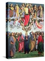 The Ascension of Christ, 1495-98 (Oil on Panel)-Pietro Perugino-Stretched Canvas