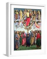The Ascension of Christ, 1495-98 (Oil on Panel)-Pietro Perugino-Framed Giclee Print