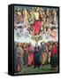 The Ascension of Christ, 1495-98 (Oil on Panel)-Pietro Perugino-Framed Stretched Canvas