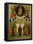 The Ascension of Our Lord, Russian Icon from the Malo-Kirillov Monastery, Novgorod School, 1543-null-Framed Stretched Canvas