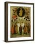 The Ascension of Our Lord, Russian Icon from the Malo-Kirillov Monastery, Novgorod School, 1543-null-Framed Giclee Print