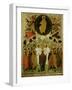The Ascension of Our Lord, Russian Icon from the Malo-Kirillov Monastery, Novgorod School, 1543-null-Framed Giclee Print