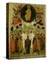 The Ascension of Our Lord, Russian Icon from the Malo-Kirillov Monastery, Novgorod School, 1543-null-Stretched Canvas