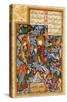 The Ascent of Prophet Muhammad into the Heaven, C. 1580-null-Stretched Canvas