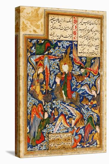 The Ascent of Prophet Muhammad into the Heaven, C. 1580-null-Stretched Canvas