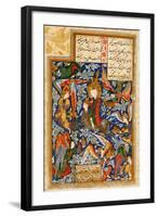 The Ascent of Prophet Muhammad into the Heaven, C. 1580-null-Framed Giclee Print