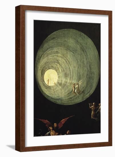 The Ascent of the Blessed, Detail from a Panel of an Alterpiece Thought to be of the Last Judgement-Hieronymus Bosch-Framed Giclee Print