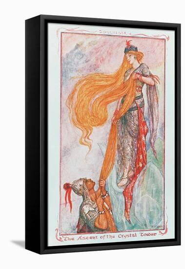 "The Ascent of the Crystal Tower", Illustration to 'Zouluisia' from One of the Coloured Fairy…-Henry Justice Ford-Framed Stretched Canvas