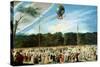 The Ascent of the Montgolfier Balloon at Aranjuez, circa 1764-Antonio Carnicero-Stretched Canvas