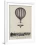 The Ascent of the Nassau Balloon with Parachute Attached, 24 July 1837-null-Framed Giclee Print