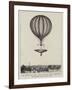 The Ascent of the Nassau Balloon with Parachute Attached, 24 July 1837-null-Framed Giclee Print