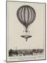The Ascent of the Nassau Balloon with Parachute Attached, 24 July 1837-null-Mounted Giclee Print