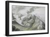 The Ascent of Vesuvius, 1785-91 (W/C over Graphite on Paper)-Henry Tresham-Framed Giclee Print