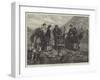 The Ascent of Vesuvius, Tourists at the Foot of the Cone-J.M.L. Ralston-Framed Giclee Print