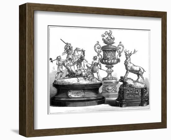 The Ascot Prize Plate, 1875-null-Framed Giclee Print