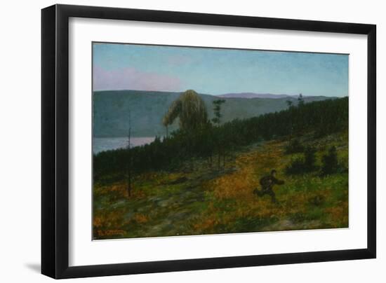 The Ash Lad and the Troll-Theodor Kittelsen-Framed Giclee Print