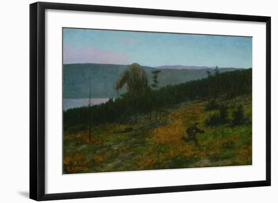 The Ash Lad and the Troll-Theodor Kittelsen-Framed Giclee Print