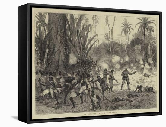 The Ashantee War, a Bush Fight-Joseph Nash-Framed Stretched Canvas