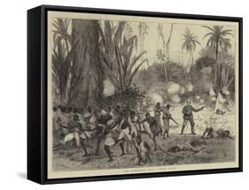 The Ashantee War, a Bush Fight-Joseph Nash-Framed Stretched Canvas