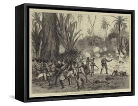 The Ashantee War, a Bush Fight-Joseph Nash-Framed Stretched Canvas