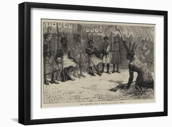 The Ashantee War, a Palaver of Native Kings-null-Framed Giclee Print