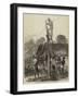 The Ashantee War, Fixing Telegraph Wires on the Road to the Prah-null-Framed Giclee Print