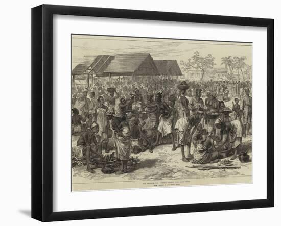 The Ashantee War, General Market, Cape Coast Castle-Arthur Hopkins-Framed Giclee Print