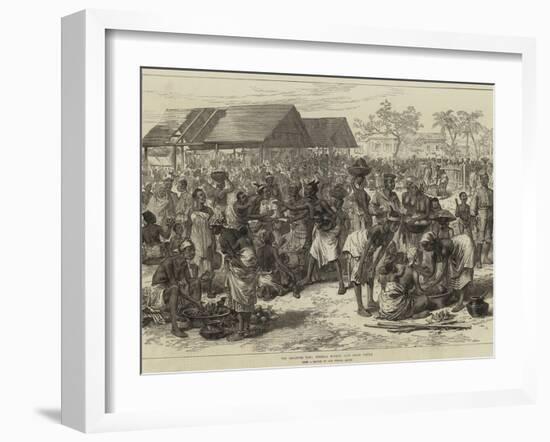 The Ashantee War, General Market, Cape Coast Castle-Arthur Hopkins-Framed Giclee Print