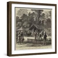 The Ashantee War, Newspaper Correspondents' Quarters in the Camp at Prah-Su-null-Framed Giclee Print