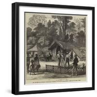 The Ashantee War, Newspaper Correspondents' Quarters in the Camp at Prah-Su-null-Framed Giclee Print