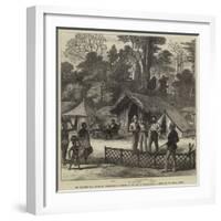 The Ashantee War, Newspaper Correspondents' Quarters in the Camp at Prah-Su-null-Framed Giclee Print
